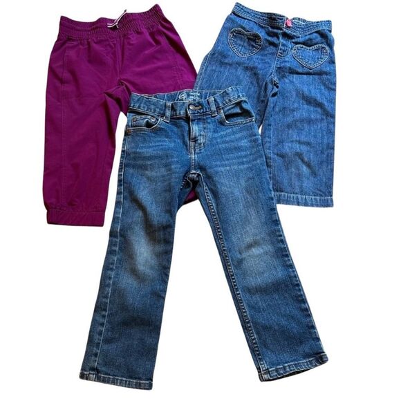 Set of three girl pants/jeans, size 5/6 - Picture 1 of 7